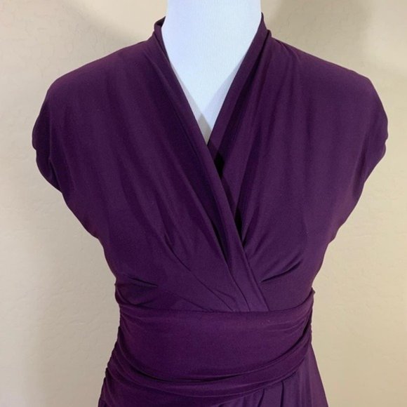 Chaps Dark Purple Dress Small - Picture 5 of 8